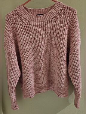 J Crew Chunky Crewneck Sweater Knit Sweater Pink Size: Medium